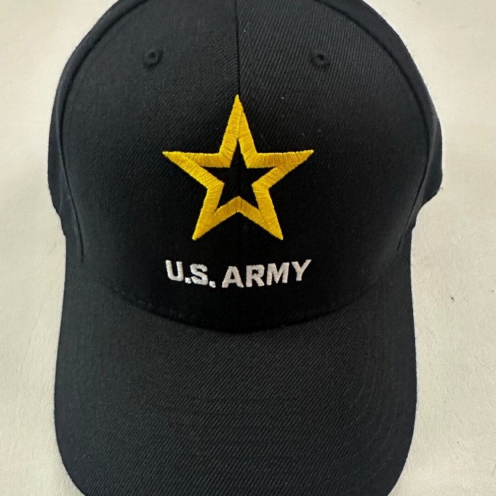 U.S. Army Logo Black Embroidered Adjustable Baseball CapHat One Size by Unionwea